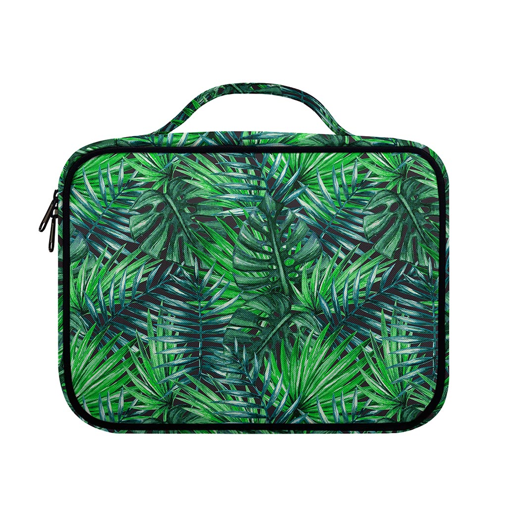 Watercolor Tropical Leaves Pattern Print Briefcase Bible Bag