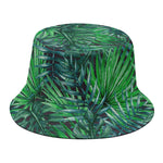 Watercolor Tropical Leaves Pattern Print Bucket Hat