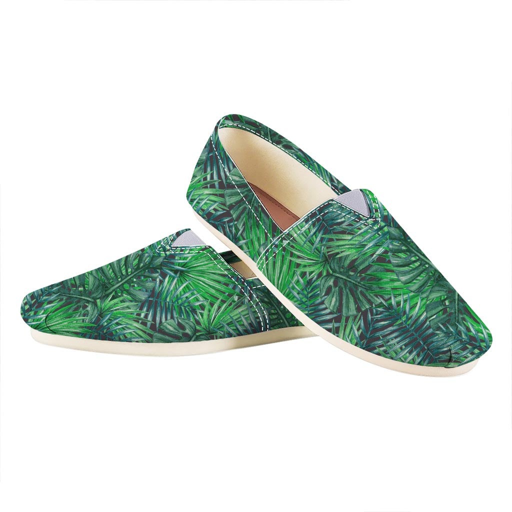 Watercolor Tropical Leaves Pattern Print Casual Shoes