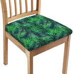 Watercolor Tropical Leaves Pattern Print Chair Cushion Cover