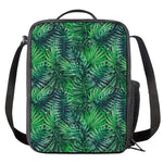 Watercolor Tropical Leaves Pattern Print Crossbody Lunch Bag