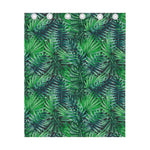 Watercolor Tropical Leaves Pattern Print Curtain