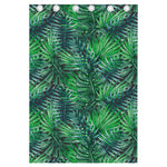 Watercolor Tropical Leaves Pattern Print Curtain