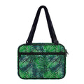 Watercolor Tropical Leaves Pattern Print Double Strap Bible Bag