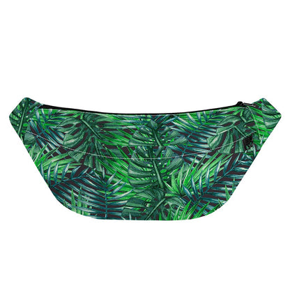 Watercolor Tropical Leaves Pattern Print Fanny Pack
