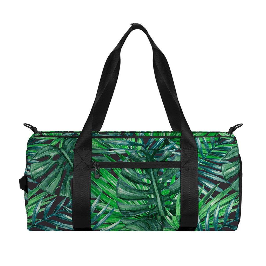 Watercolor Tropical Leaves Pattern Print Gym Bag