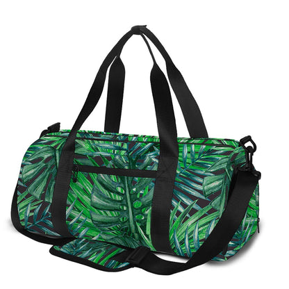 Watercolor Tropical Leaves Pattern Print Gym Bag