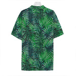 Watercolor Tropical Leaves Pattern Print Hawaiian Shirt
