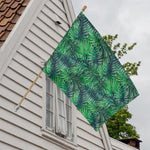 Watercolor Tropical Leaves Pattern Print House Flag