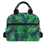 Watercolor Tropical Leaves Pattern Print Insulated Lunch Bag