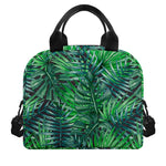 Watercolor Tropical Leaves Pattern Print Insulated Lunch Bag