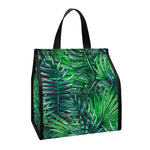 Watercolor Tropical Leaves Pattern Print Insulated Lunch Tote