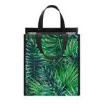Watercolor Tropical Leaves Pattern Print Insulated Lunch Tote