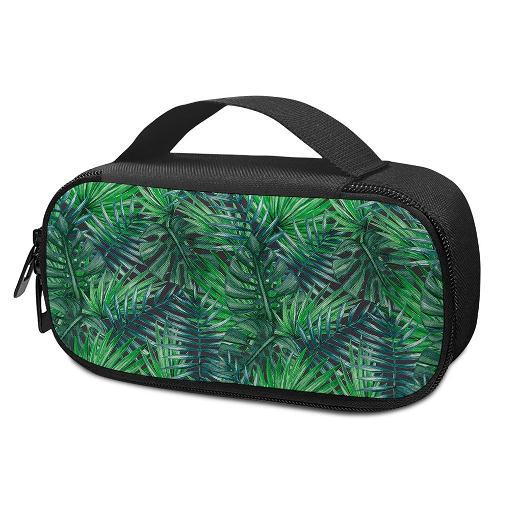 Watercolor Tropical Leaves Pattern Print Insulin Cooler Travel Case