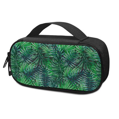 Watercolor Tropical Leaves Pattern Print Insulin Cooler Travel Case