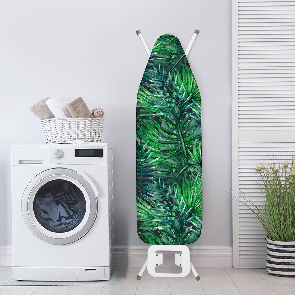 Watercolor Tropical Leaves Pattern Print Ironing Board Cover