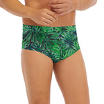 Watercolor Tropical Leaves Pattern Print Men's Briefs