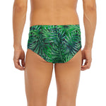 Watercolor Tropical Leaves Pattern Print Men's Briefs