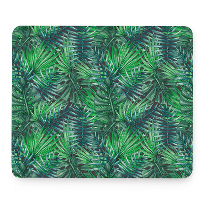 Watercolor Tropical Leaves Pattern Print Mouse Pad
