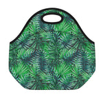 Watercolor Tropical Leaves Pattern Print Neoprene Lunch Bag