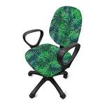 Watercolor Tropical Leaves Pattern Print Office Chair Cover