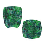 Watercolor Tropical Leaves Pattern Print Office Chair Cover