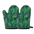 Watercolor Tropical Leaves Pattern Print Oven Mitts