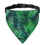 Watercolor Tropical Leaves Pattern Print Over The Collar Dog Bandana