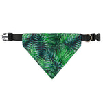 Watercolor Tropical Leaves Pattern Print Over The Collar Dog Bandana