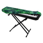 Watercolor Tropical Leaves Pattern Print Piano Keyboard Cover