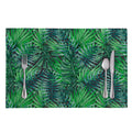 Watercolor Tropical Leaves Pattern Print Placemat