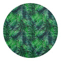 Watercolor Tropical Leaves Pattern Print Round Blanket