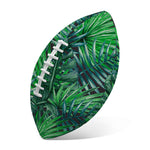 Watercolor Tropical Leaves Pattern Print Rugby Ball