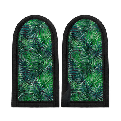 Watercolor Tropical Leaves Pattern Print Skillet Handle Cover