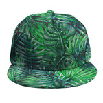 Watercolor Tropical Leaves Pattern Print Snapback Cap