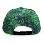 Watercolor Tropical Leaves Pattern Print Snapback Cap