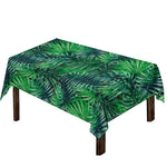 Watercolor Tropical Leaves Pattern Print Tablecloth