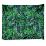 Watercolor Tropical Leaves Pattern Print Tapestry