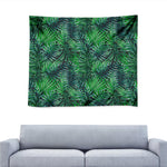 Watercolor Tropical Leaves Pattern Print Tapestry