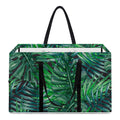 Watercolor Tropical Leaves Pattern Print Utility Tote Bag