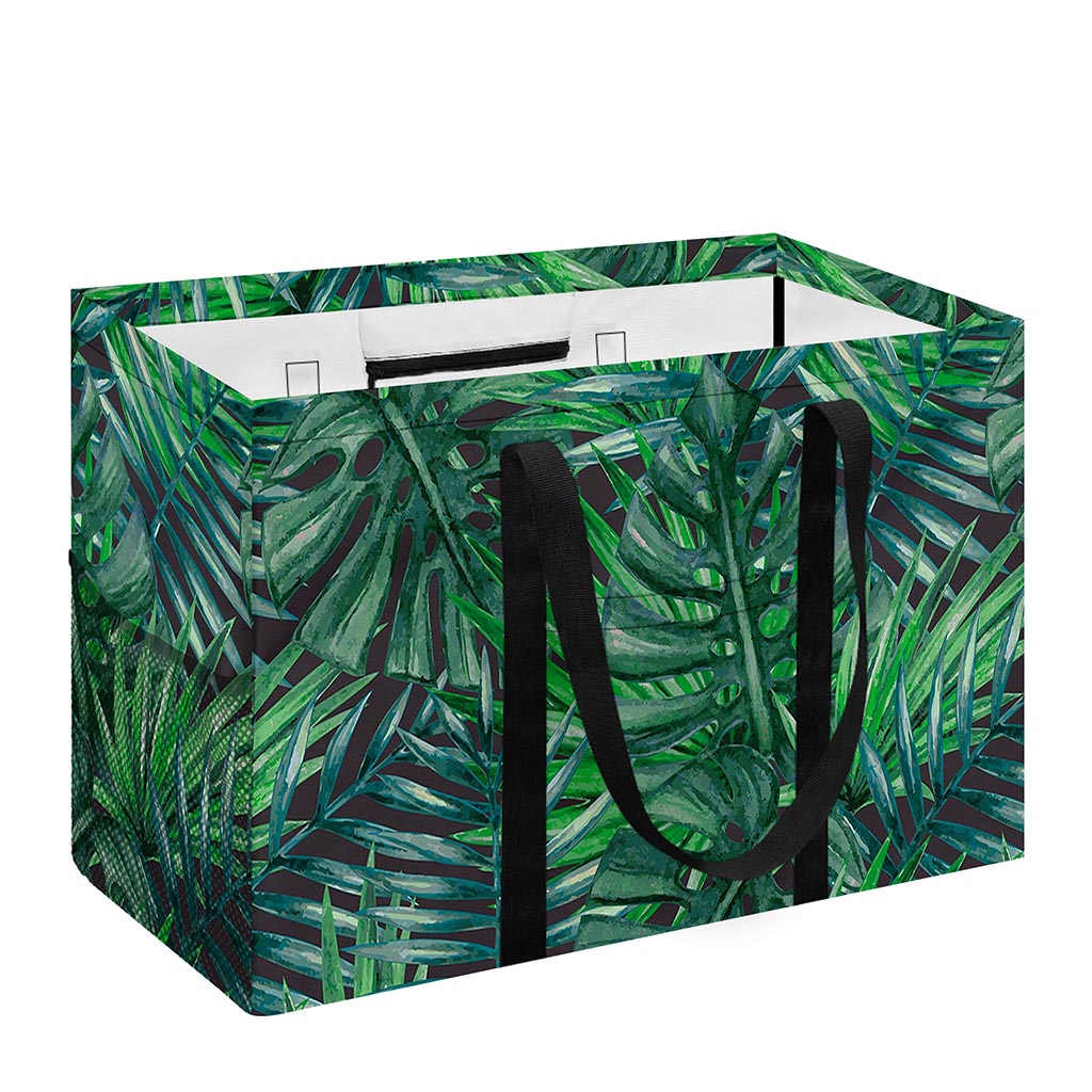 Watercolor Tropical Leaves Pattern Print Utility Tote Bag
