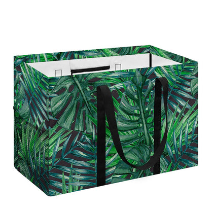 Watercolor Tropical Leaves Pattern Print Utility Tote Bag