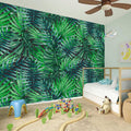 Watercolor Tropical Leaves Pattern Print Wall Sticker