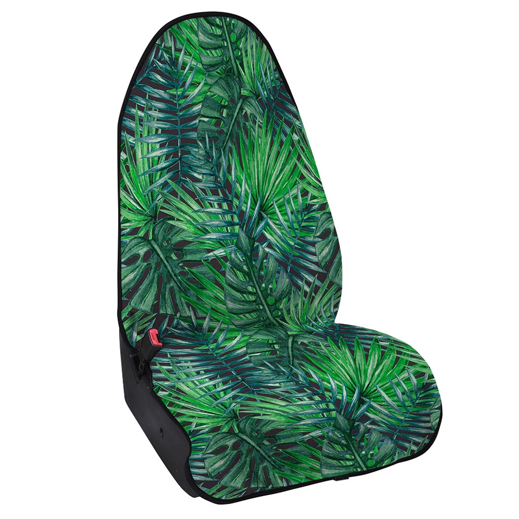 Watercolor Tropical Leaves Pattern Print Waterproof Car Seat Cover