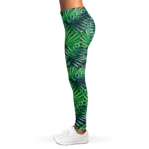 Watercolor Tropical Leaves Pattern Print Women's Leggings