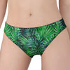 Watercolor Tropical Leaves Pattern Print Women's Panties