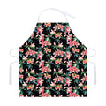 Watercolor Tropical Lily Pattern Print Adjustable Apron