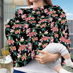 Watercolor Tropical Lily Pattern Print Baby Seat Cover