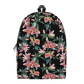 Watercolor Tropical Lily Pattern Print School Backpack