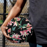 Watercolor Tropical Lily Pattern Print Basketball